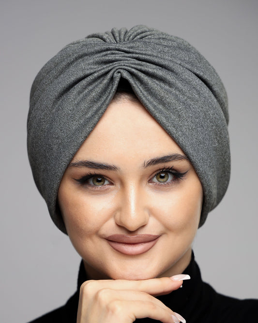 Plain Gathering Wool Turban