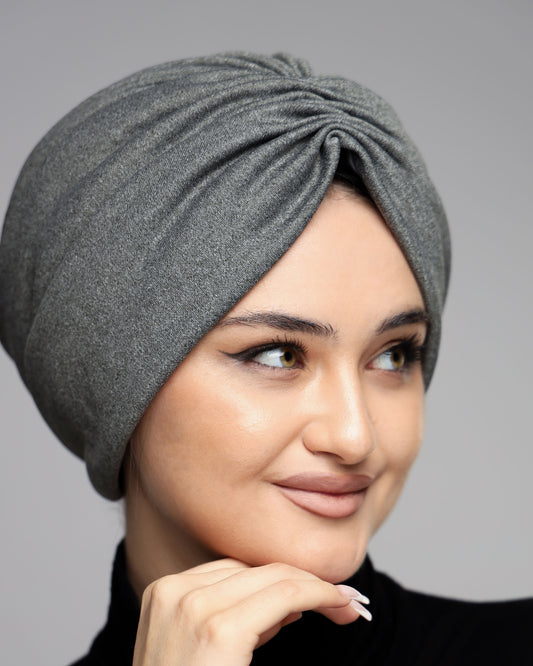 Plain Gathering Wool Turban