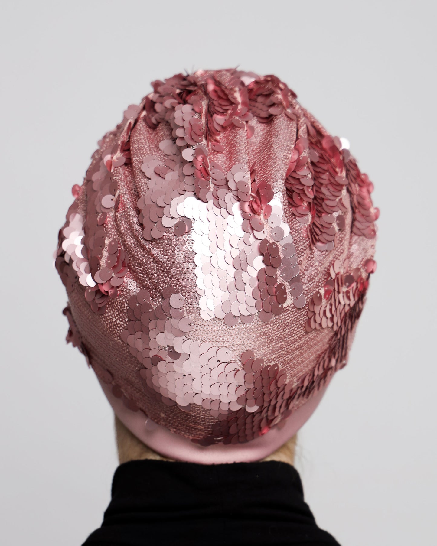 Pink Sequin Turban