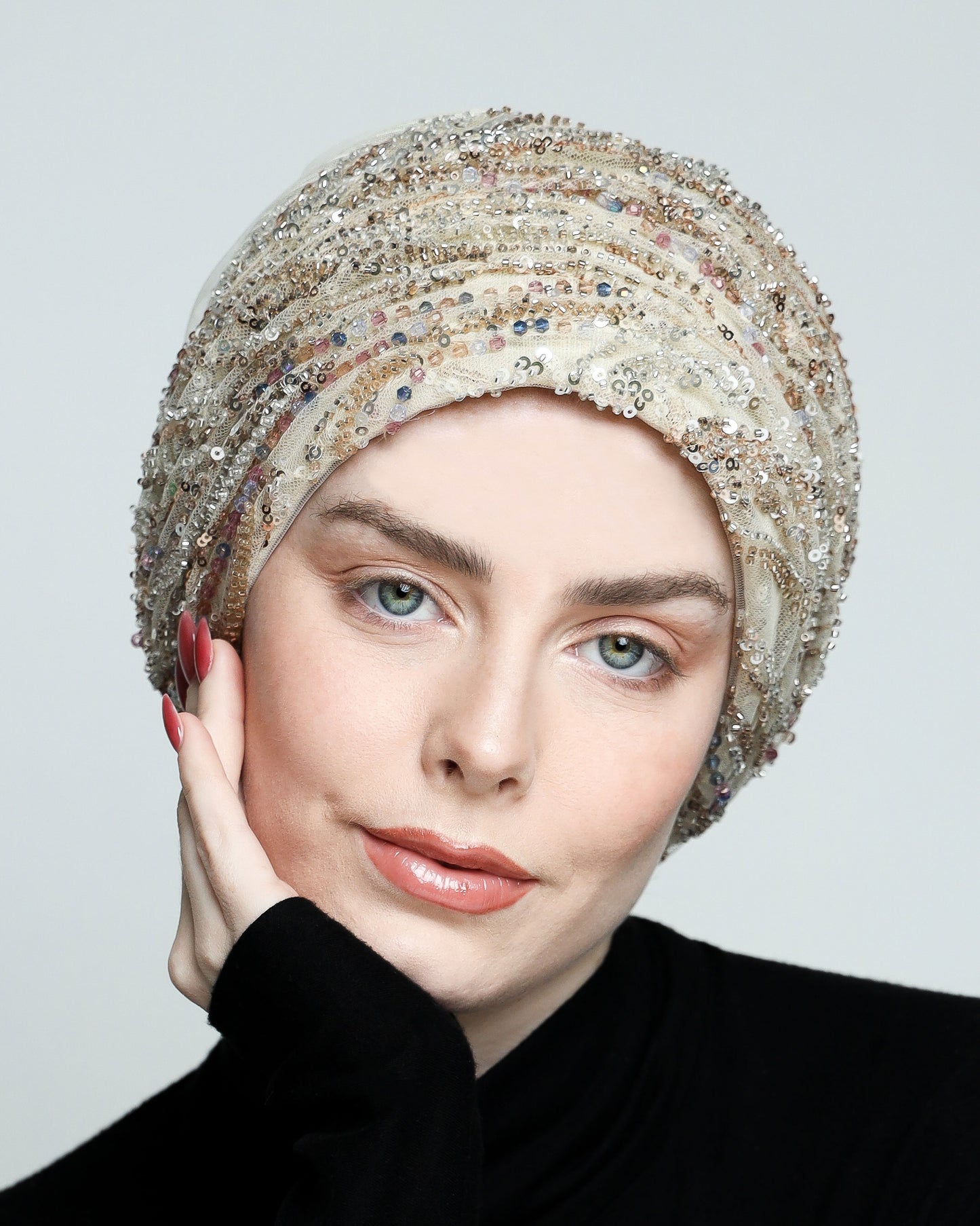 Glam Beading Turban