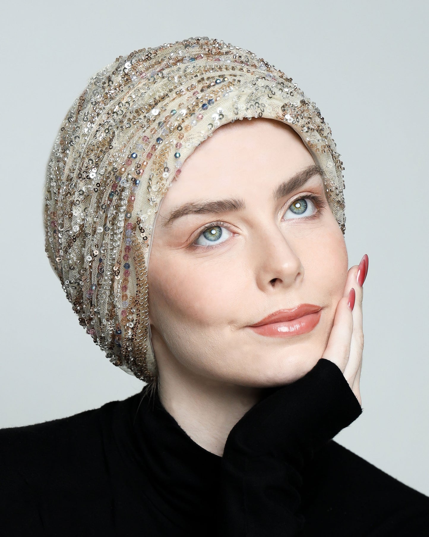 Glam Beading Turban