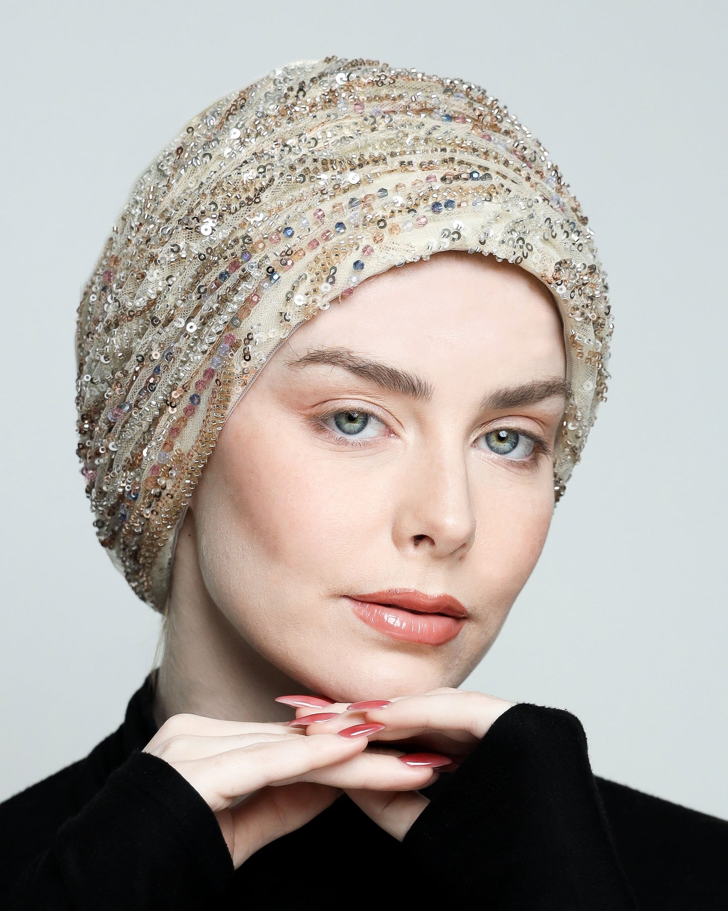 Glam Beading Turban
