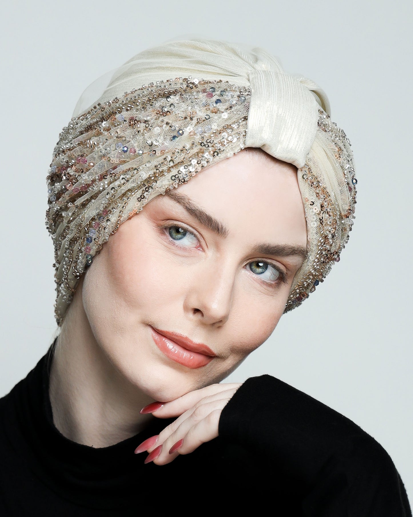 Glam Beading Turban