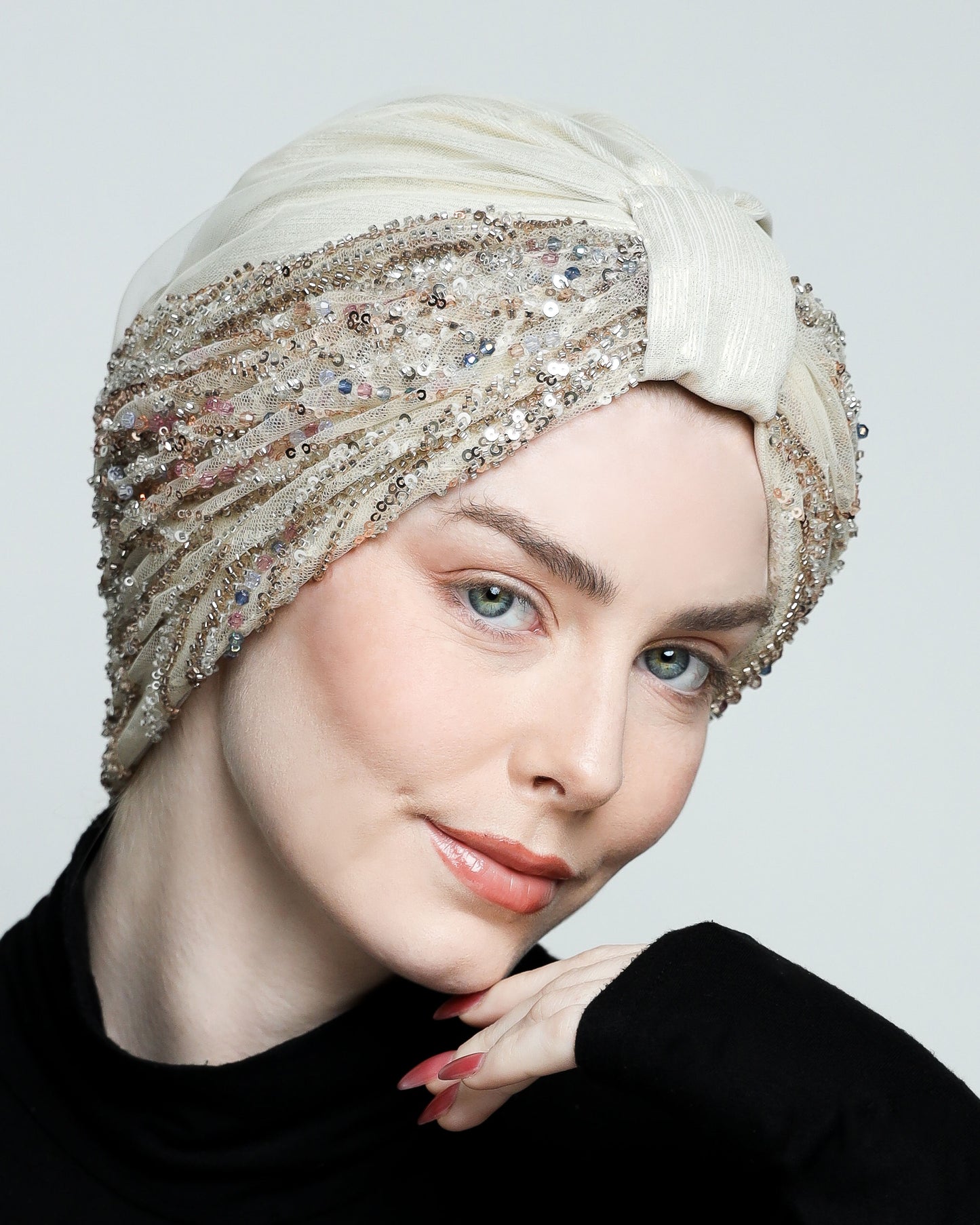 Glam Beading Turban