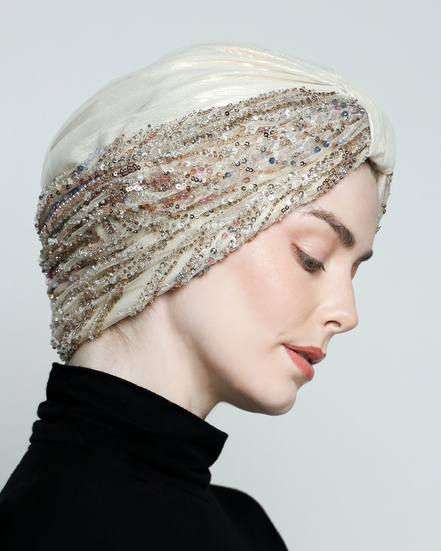Glam Beading Turban