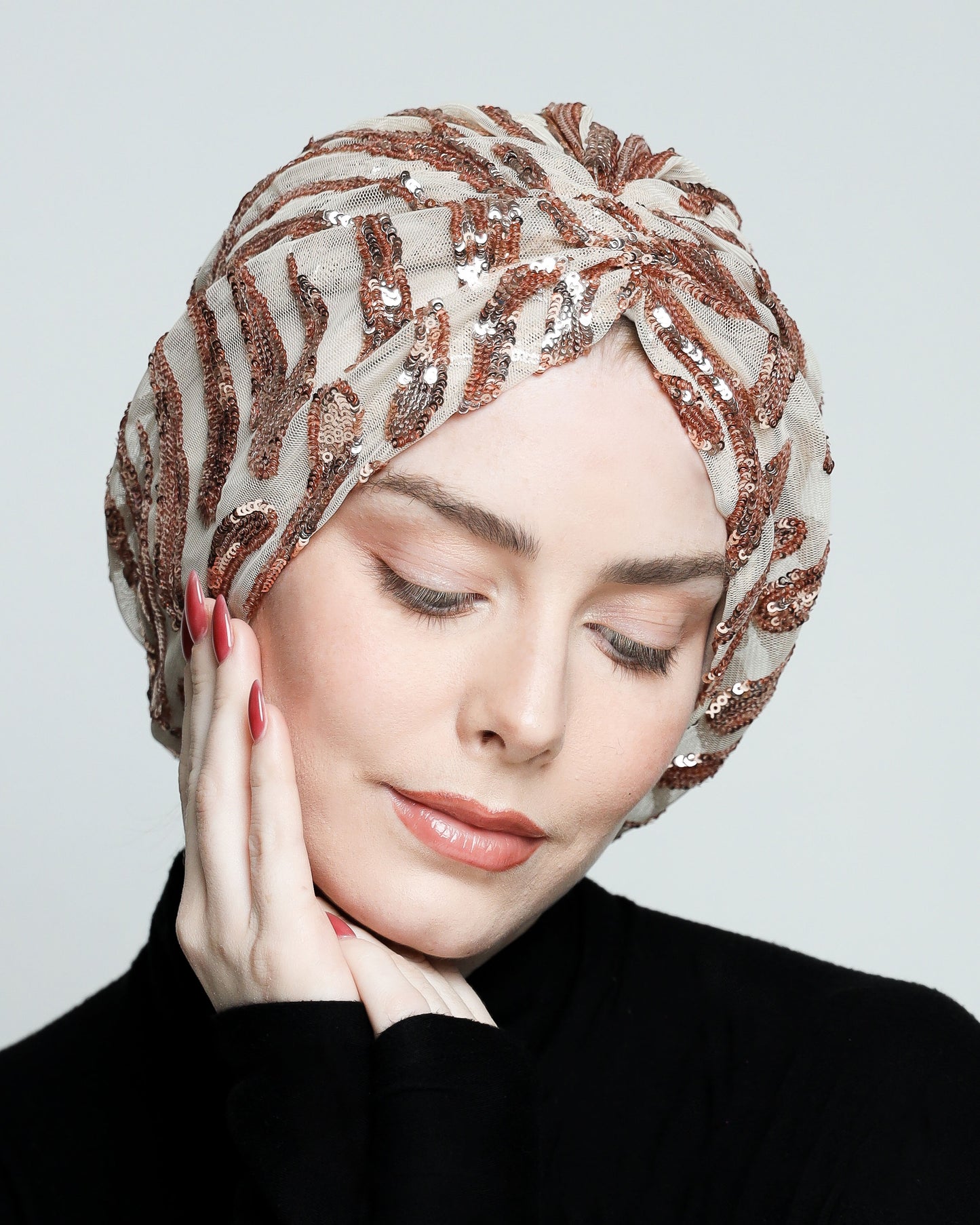 Gathering Sequin Turban