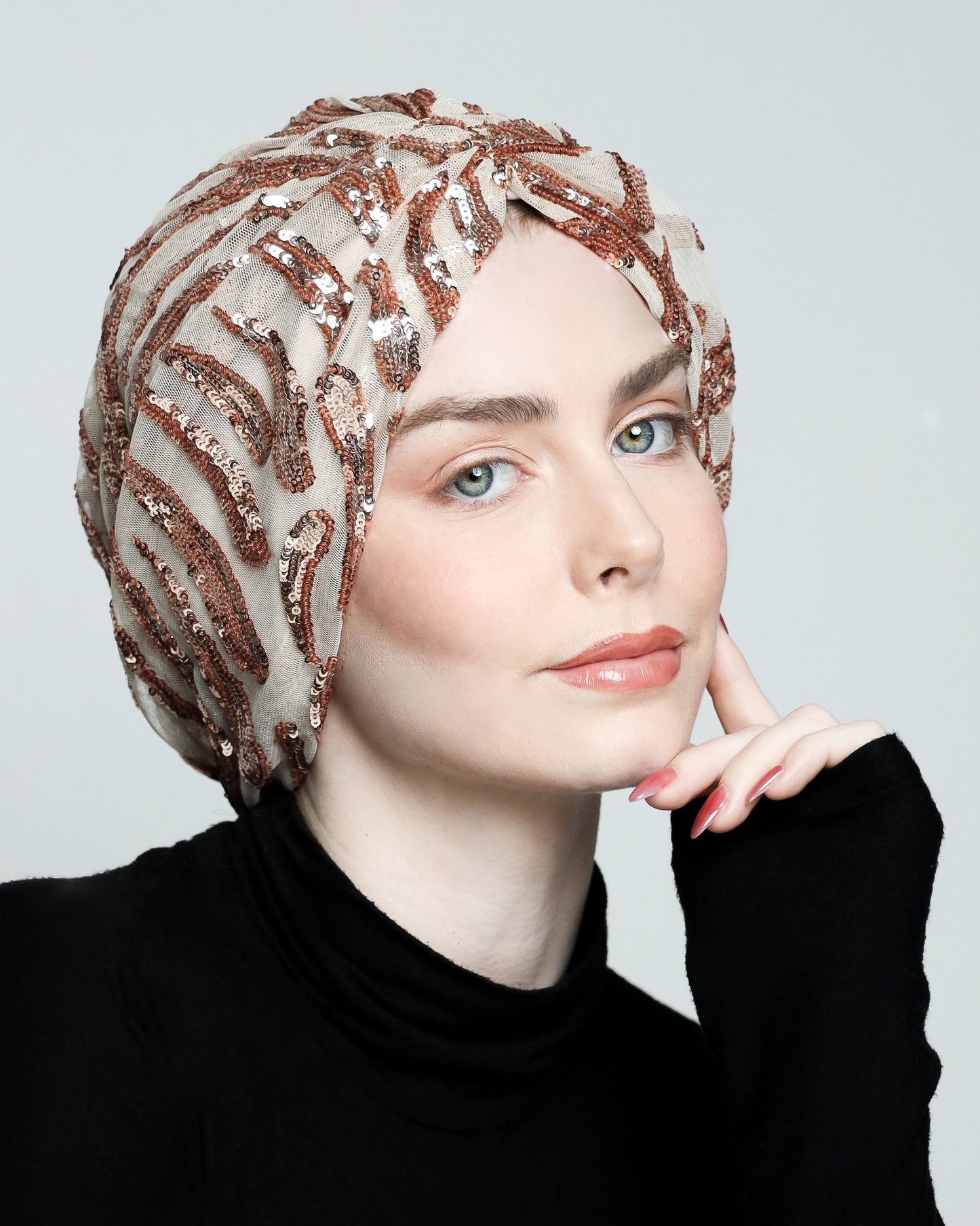 Gathering Sequin Turban