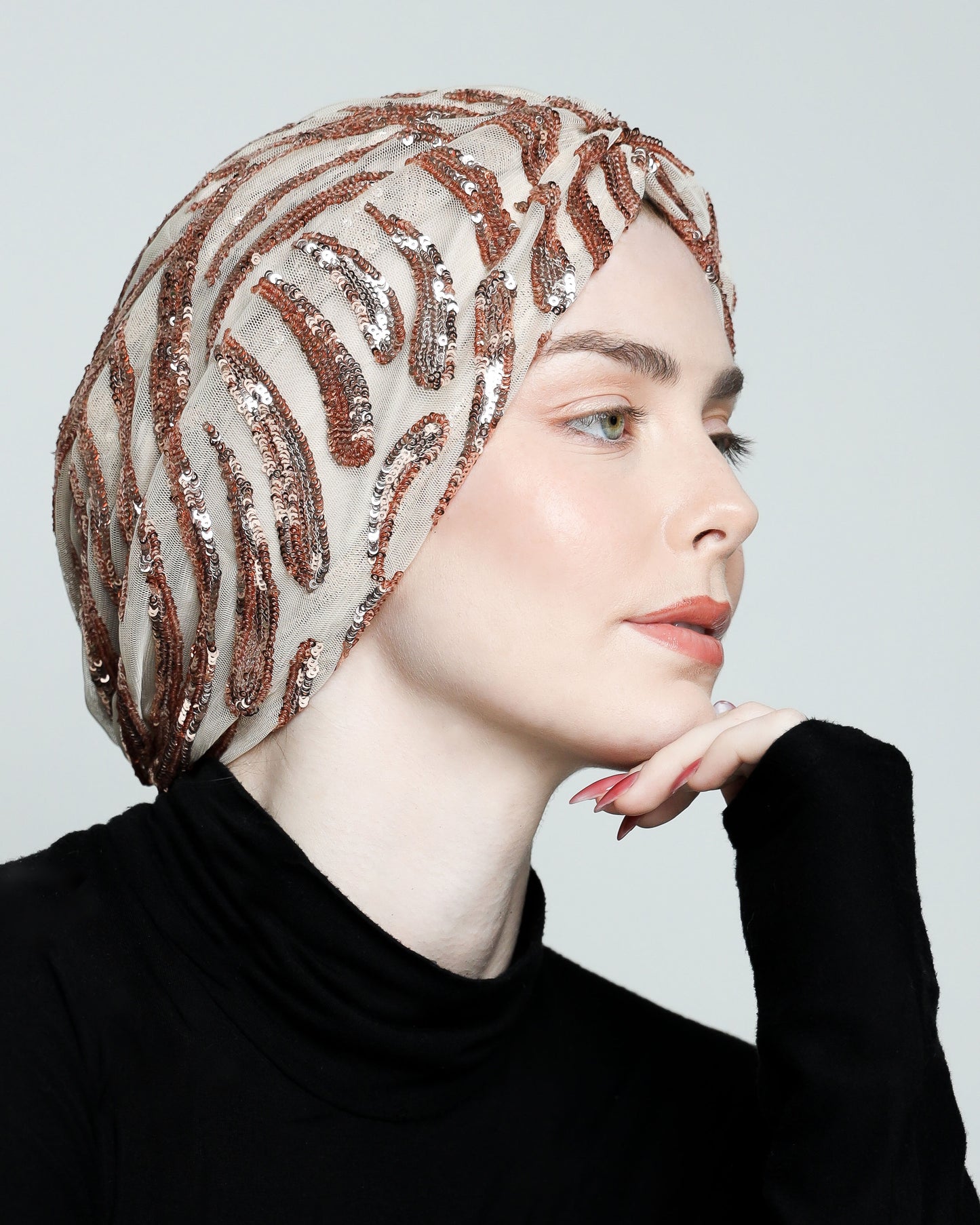 Gathering Sequin Turban