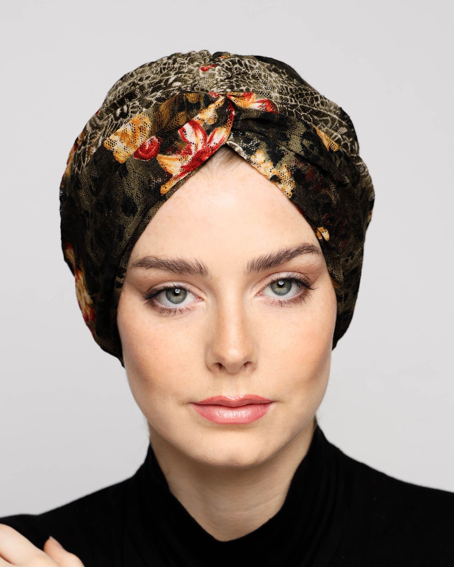Tulle Leopard Print Turban