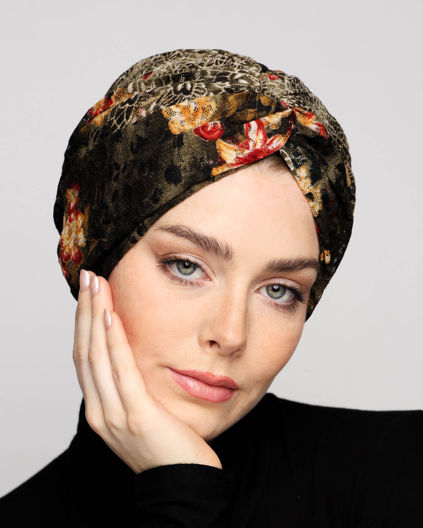 Tulle Leopard Print Turban