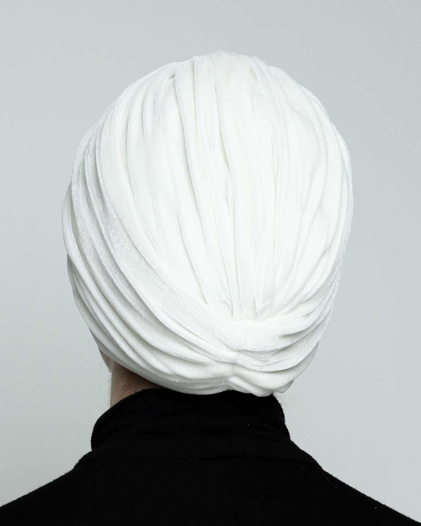 Twisted velvet lines turban