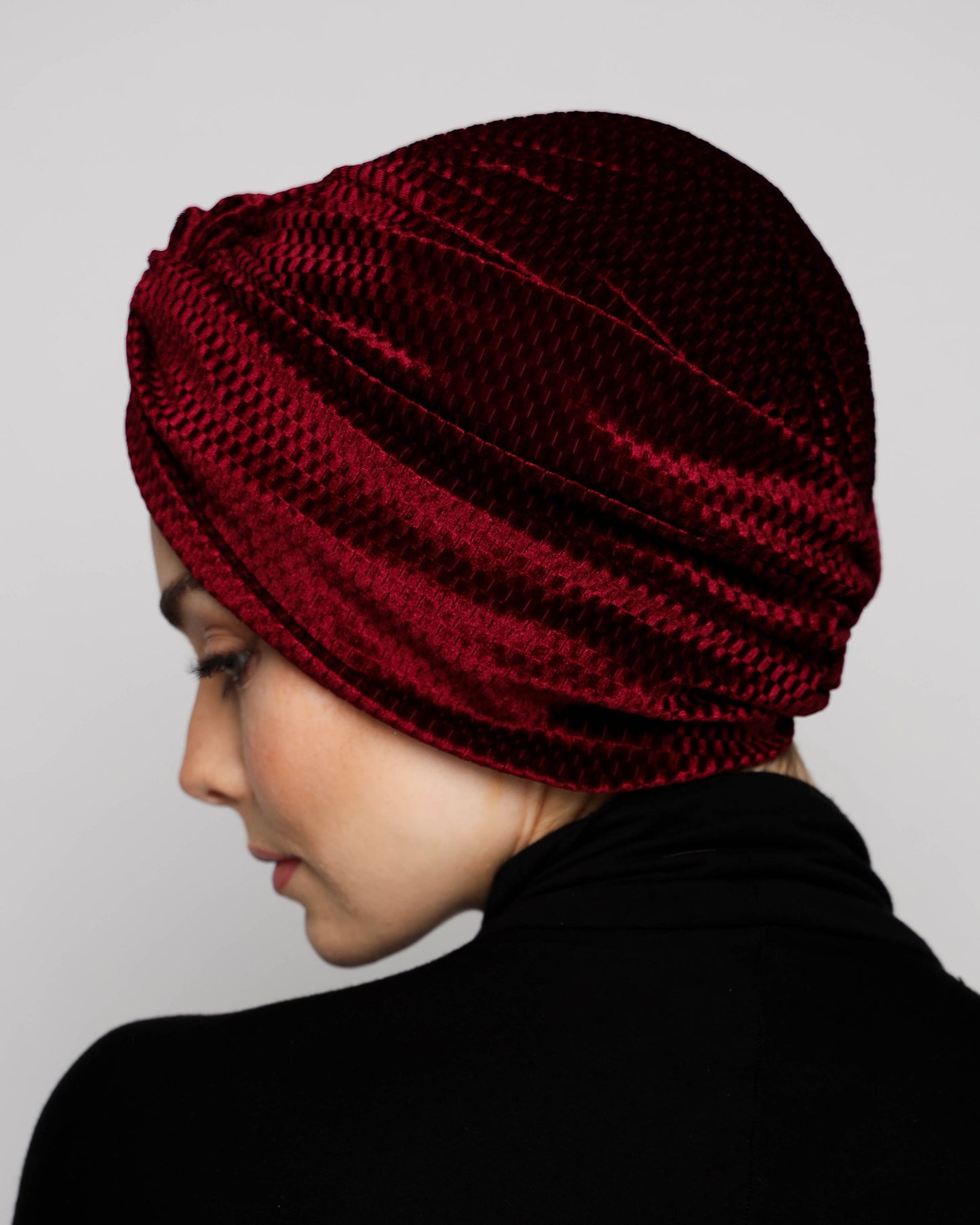 Twisted Velvet Turban