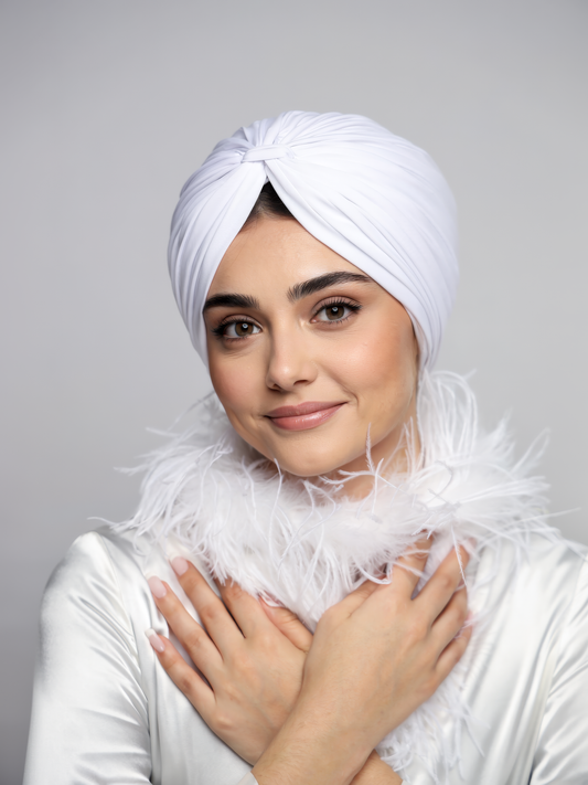 Bridal Lycra Lines Turban