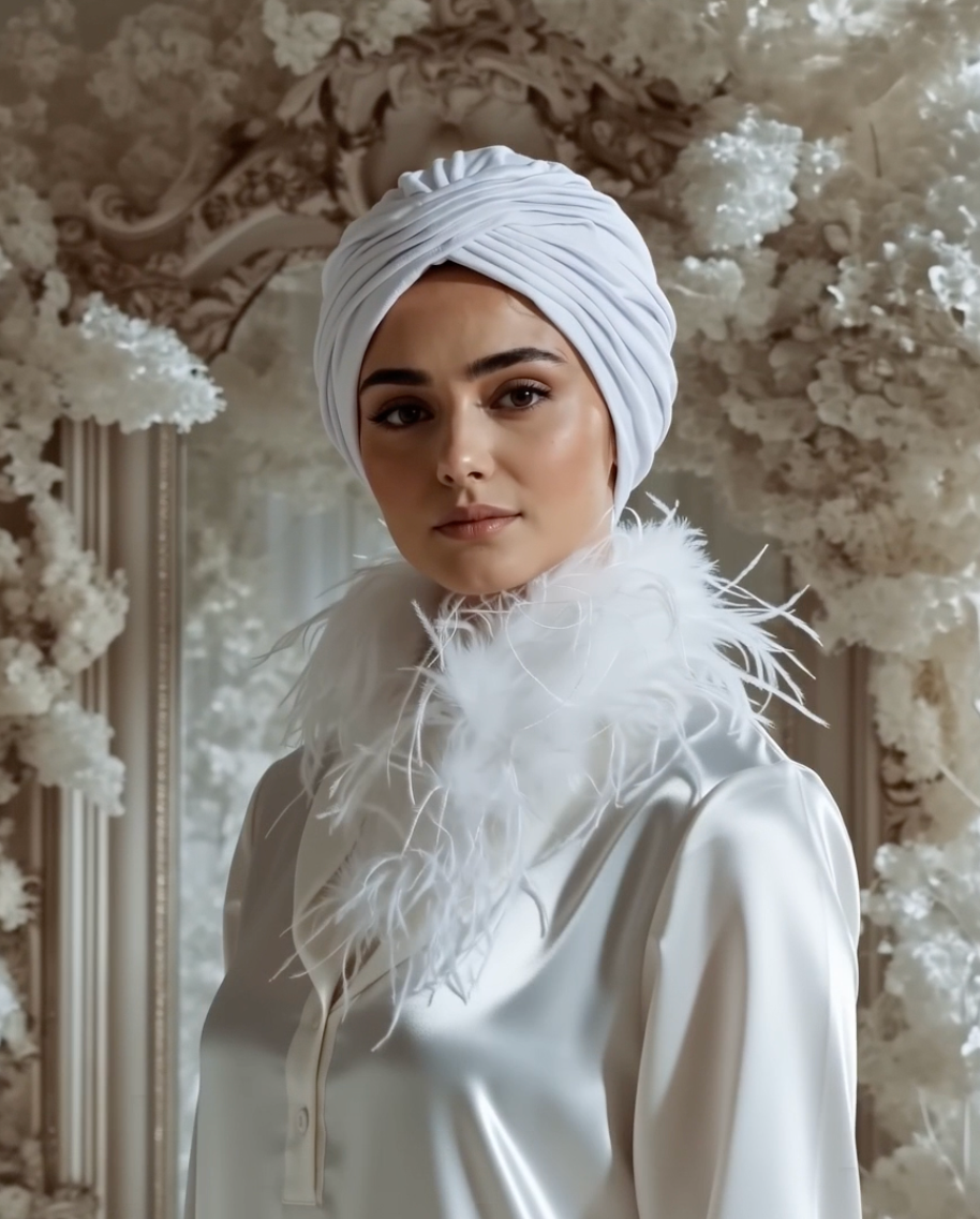 Bridal Pleats Pure Cotton Turban