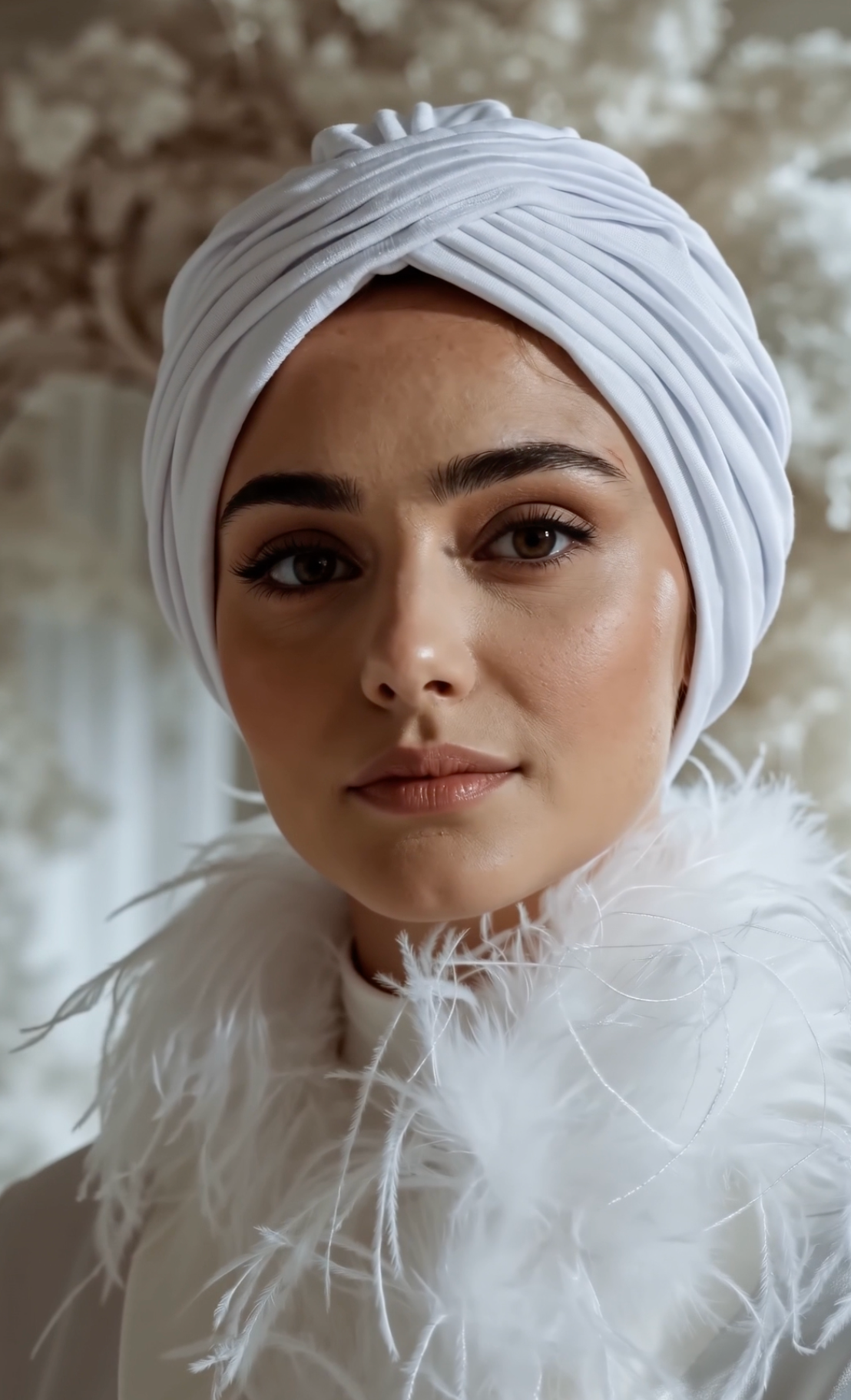 Bridal Pleats Pure Cotton Turban