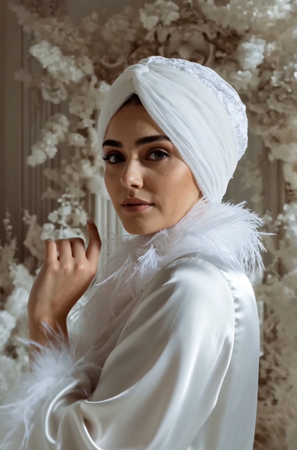 Bridal Twisted Turban