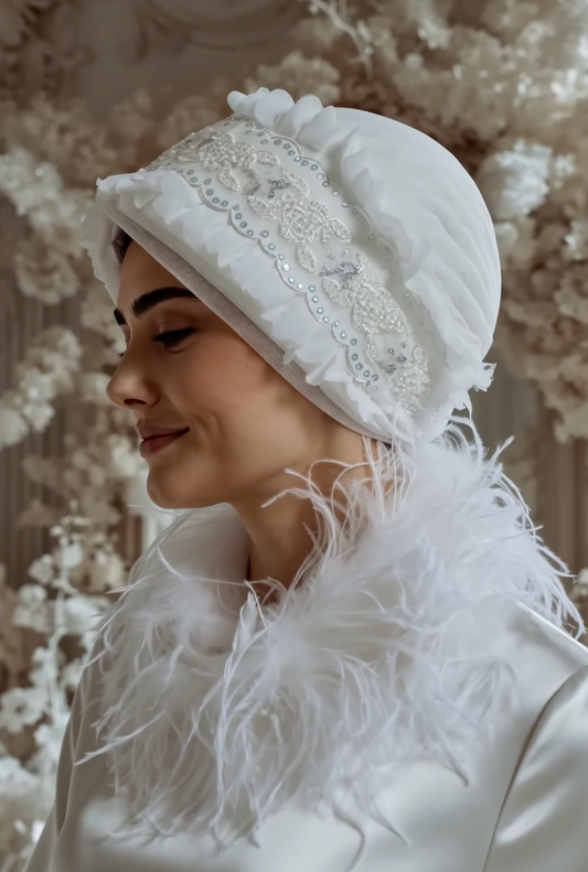 Bridal Beaded Turban