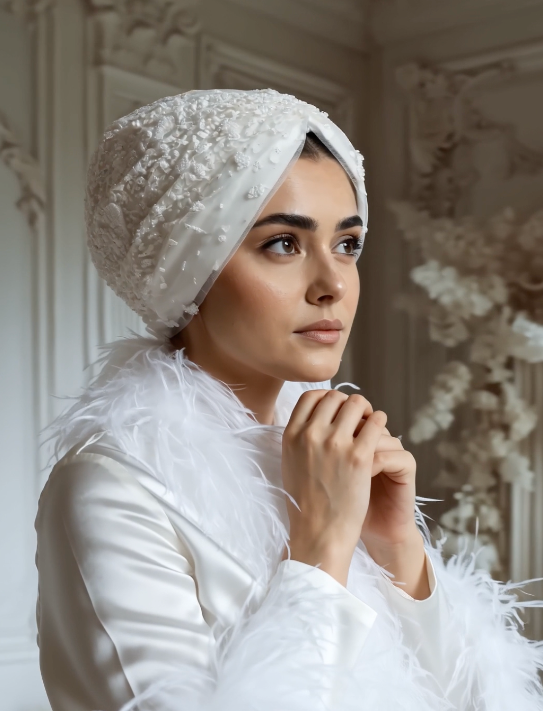 Bridal Dramatic Nature Turban