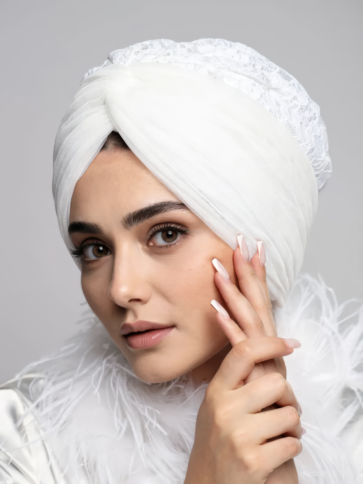 Bridal Twisted Turban
