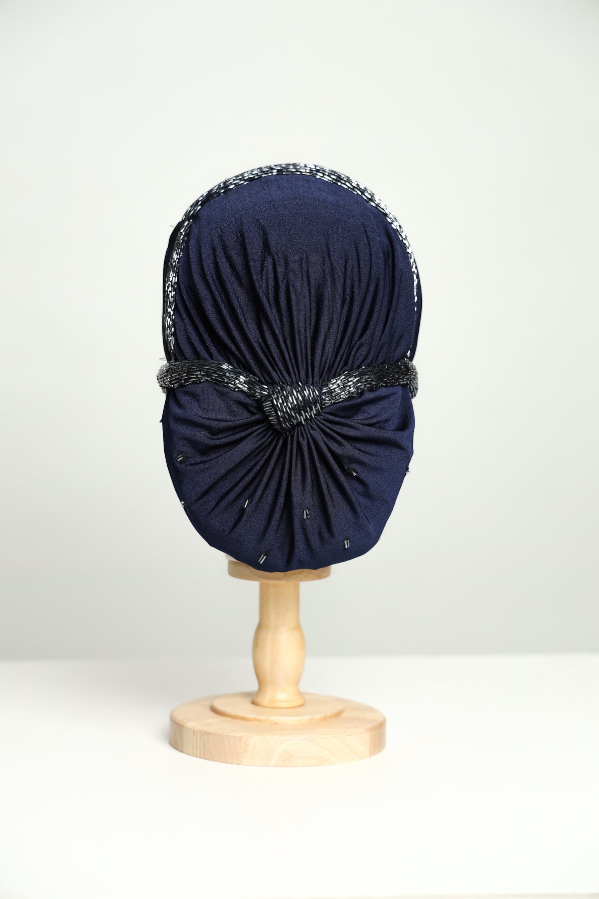 Plain Beading Elegant Classic Turban