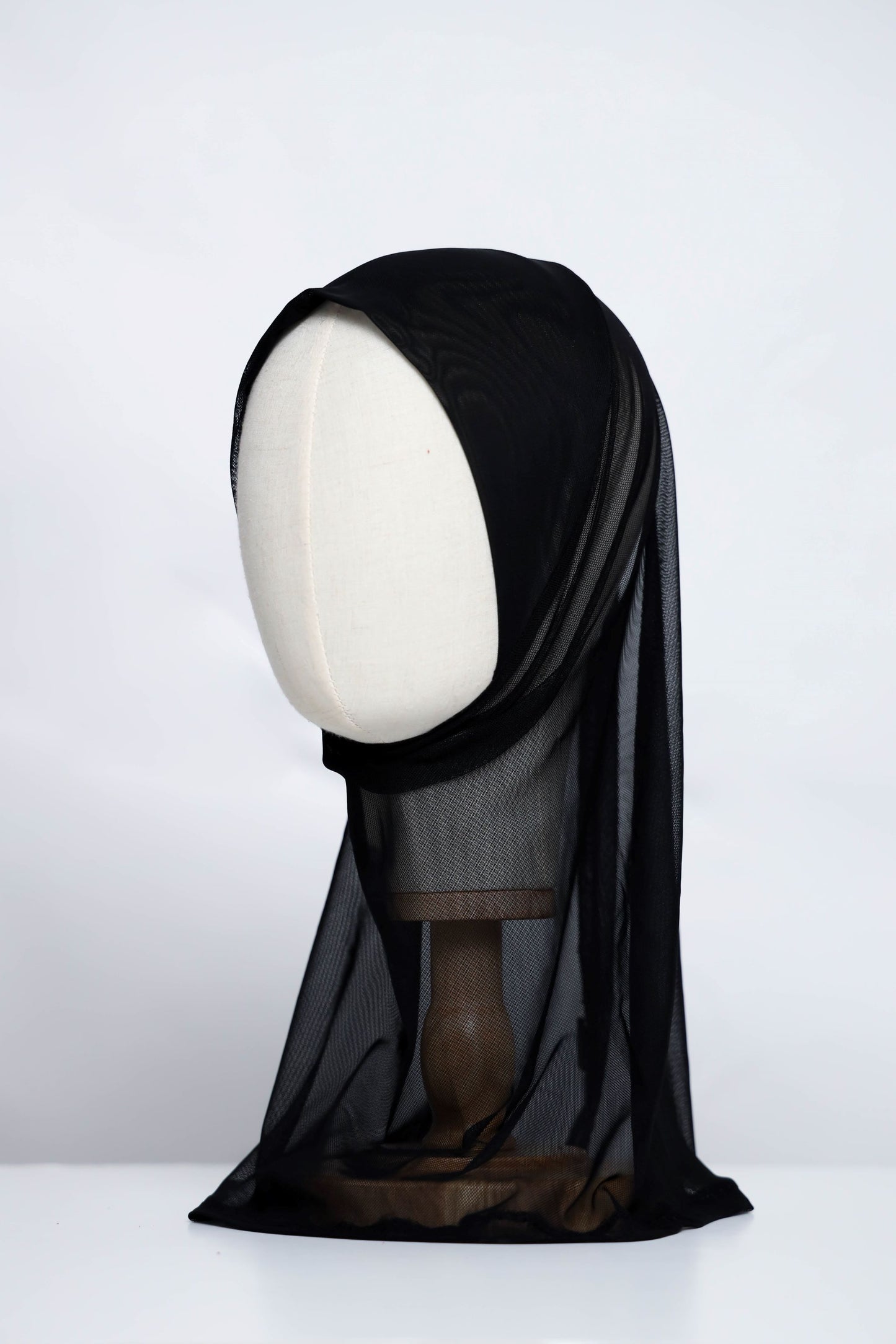 Plain Tulle Ready-made Hijab