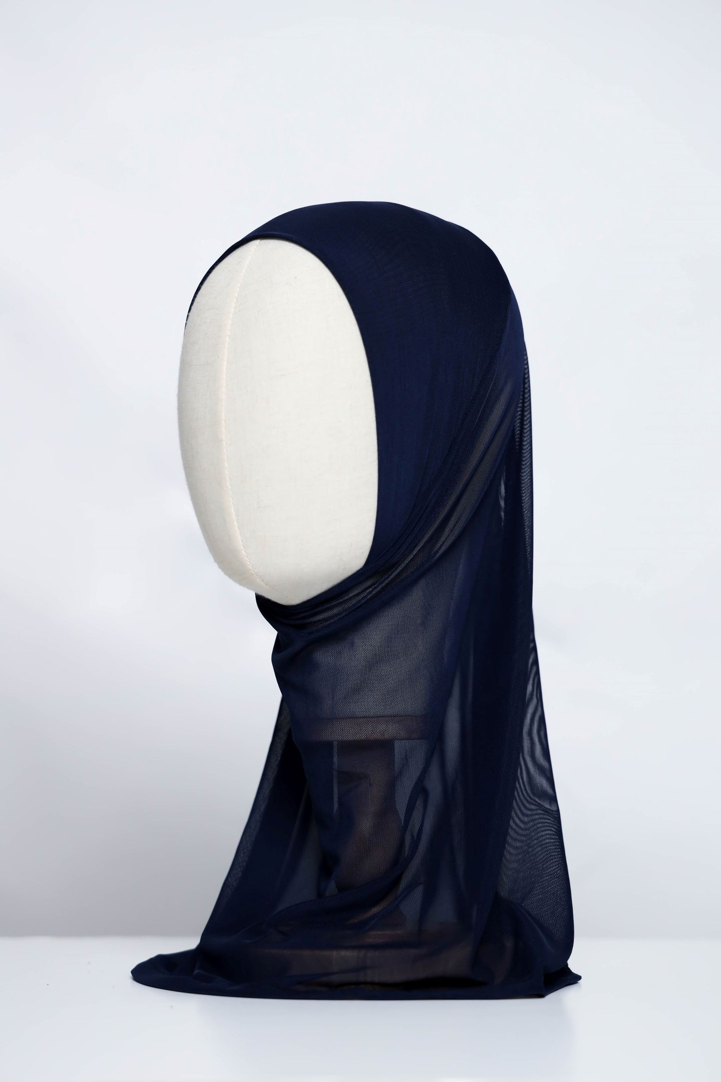 Plain Tulle Ready-made Hijab