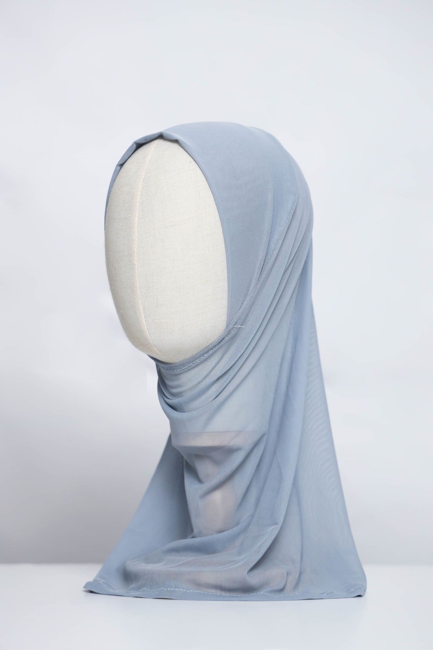 Plain Tulle Ready-made Hijab