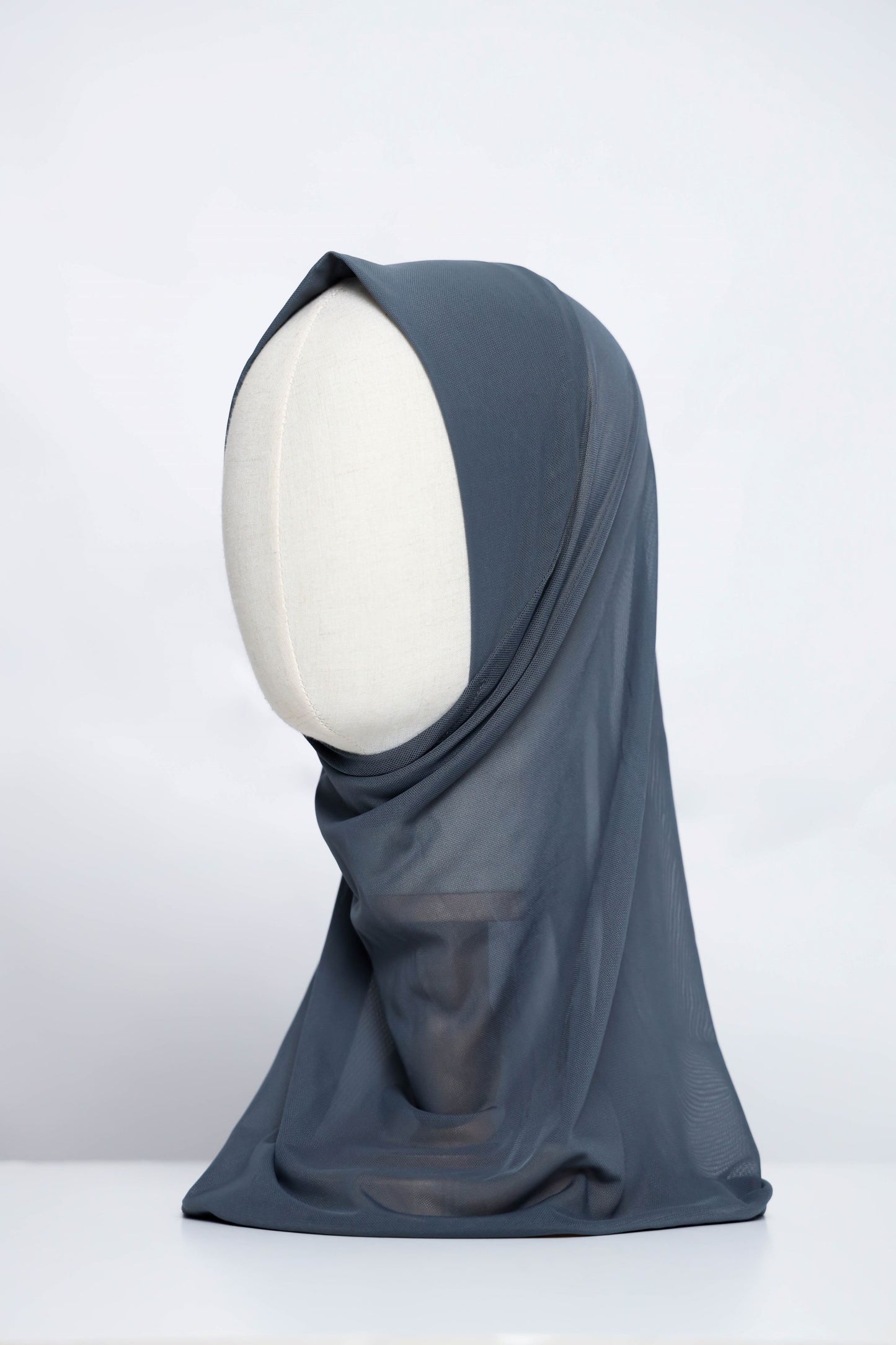 Plain Tulle Ready-made Hijab