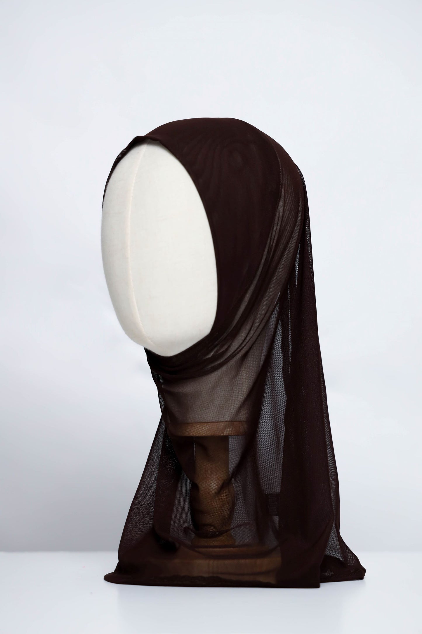 Plain Tulle Ready-made Hijab