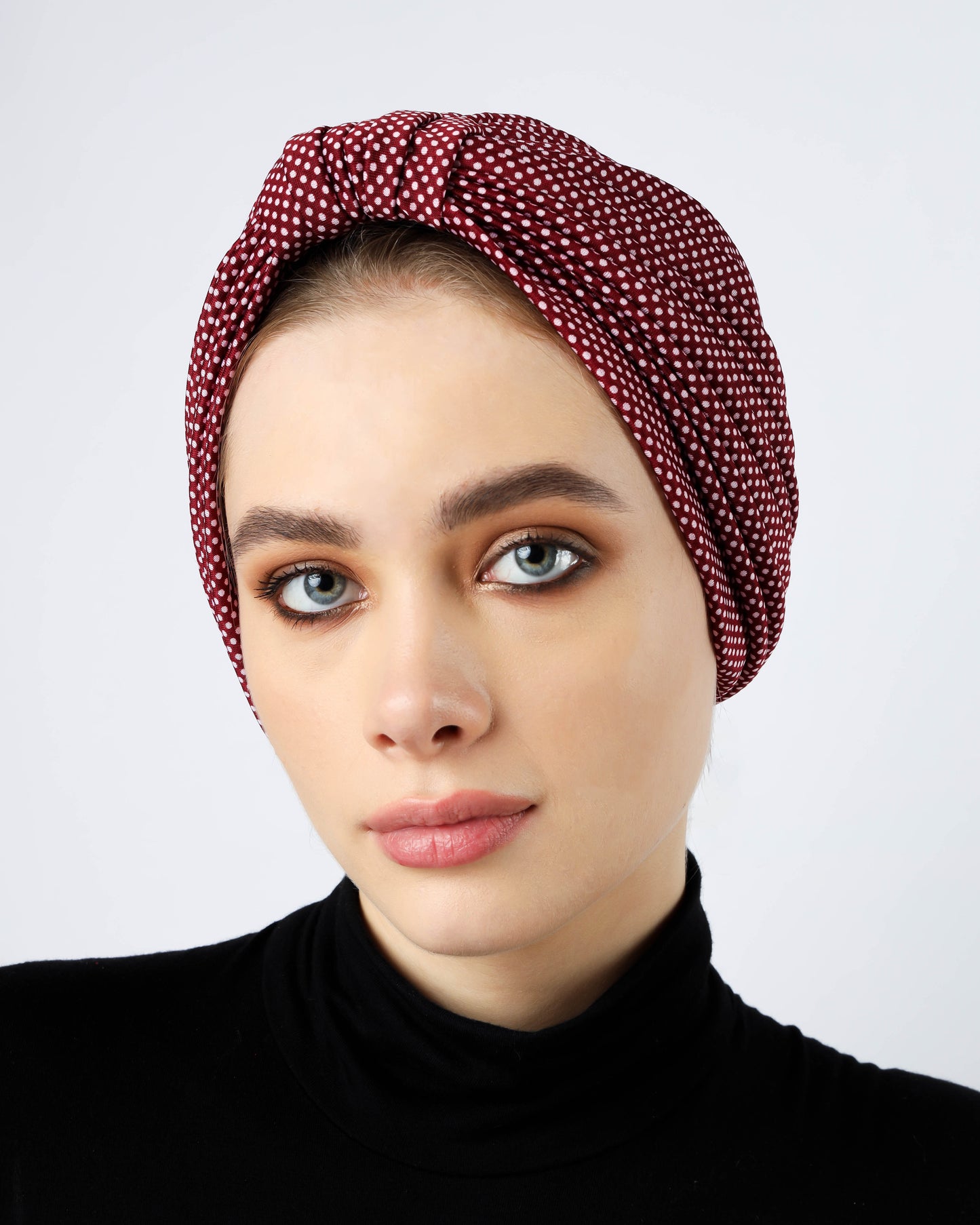 Polka dots lines turban