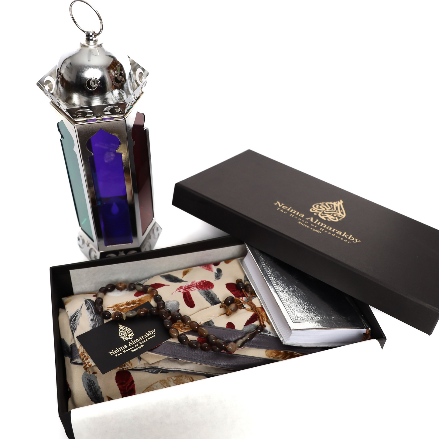 Feathers Praying Hijab Gift Box