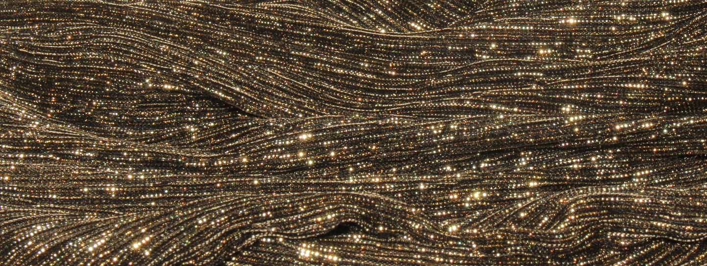 Metallic Strips Plisse Turban
