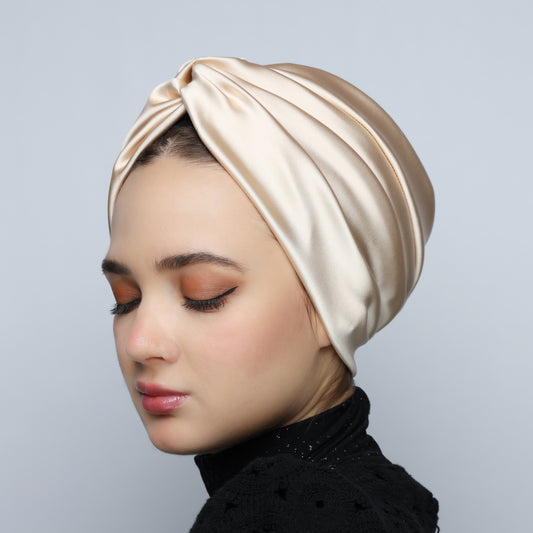 Satin twisted Turban
