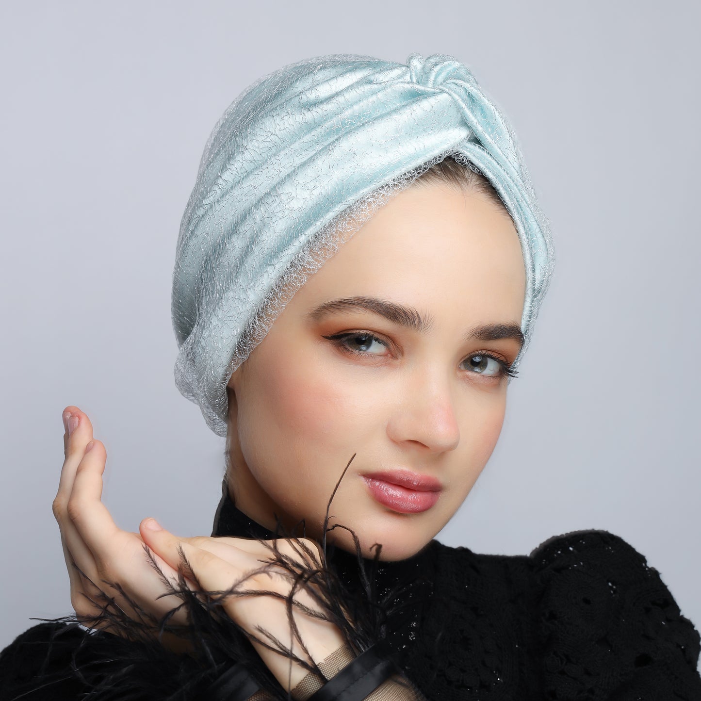 Satin twisted Turban