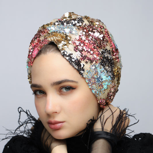 Gathering Sequin Turban
