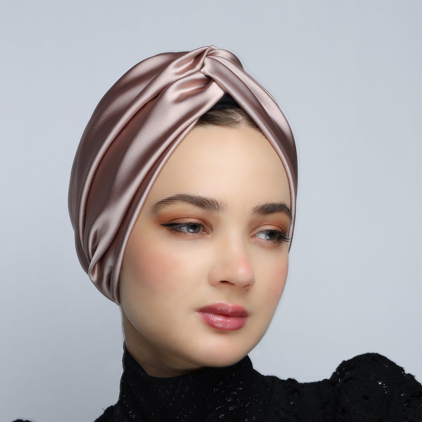 Satin twisted Turban