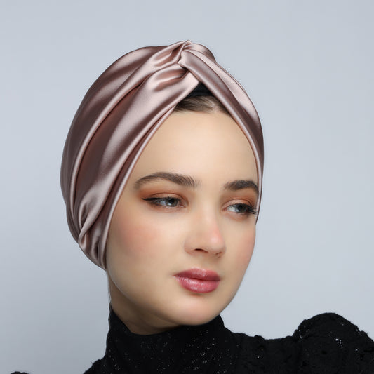 Satin twisted Turban