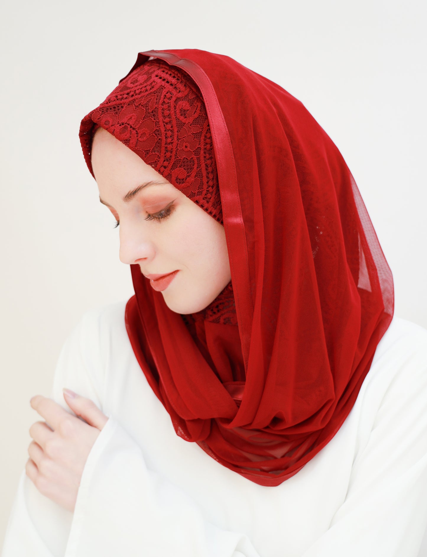 Lace Ready-made hijab