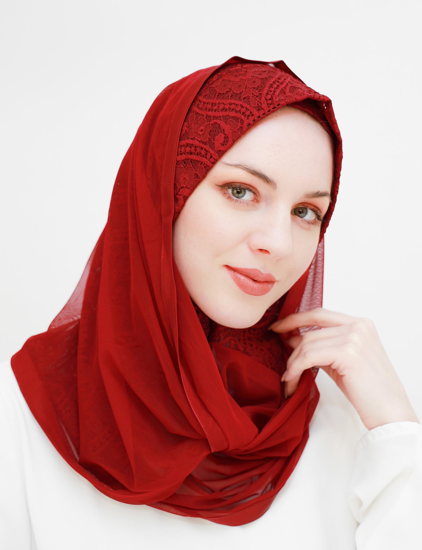 Lace Ready-made hijab