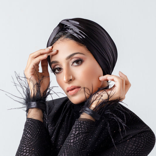 Satin twisted Turban