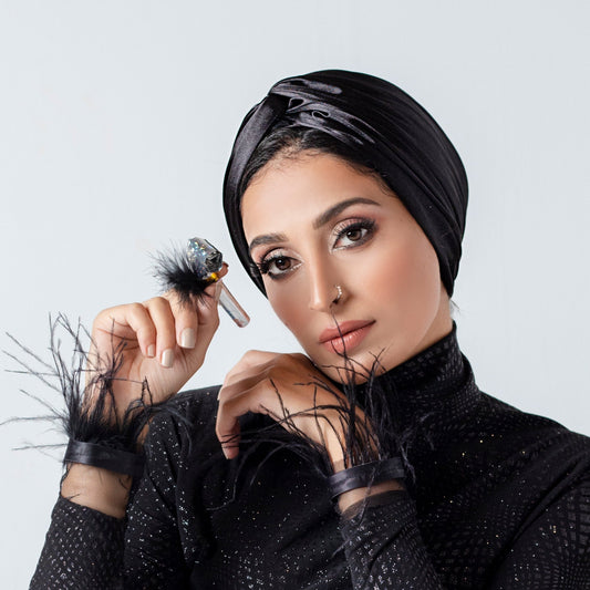 Satin twisted Turban