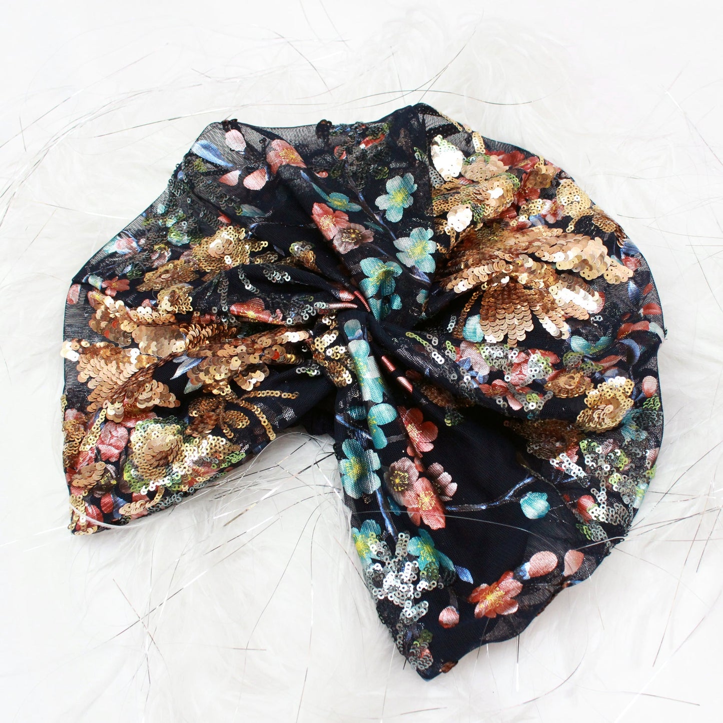 Festive Sequined Turban