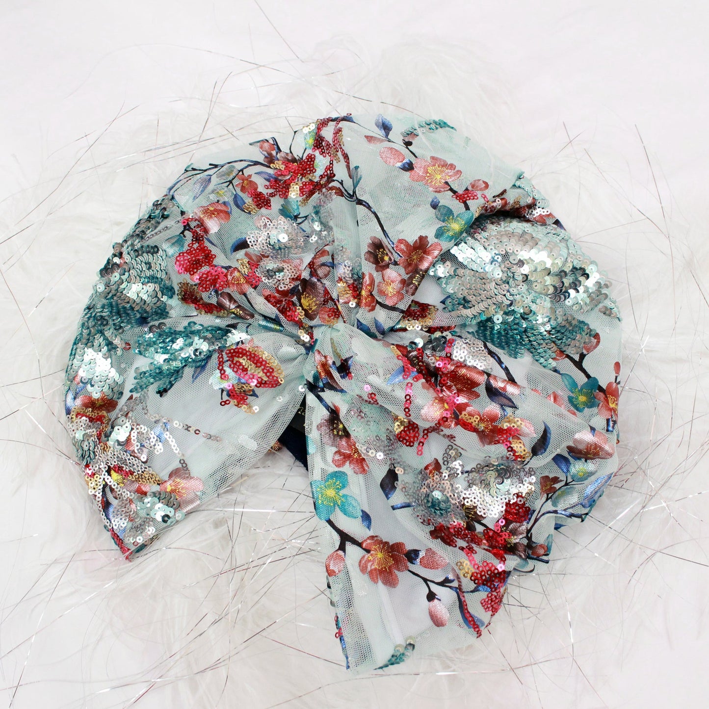 Festive Sequined Turban